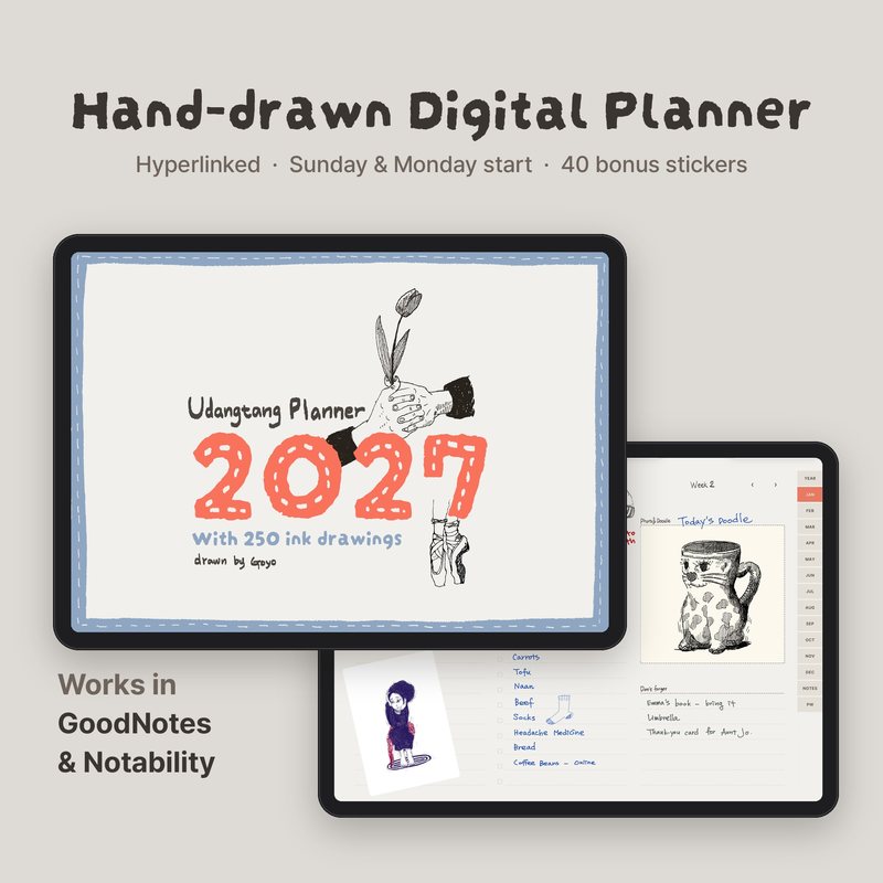 Udangtang 2027 Digital Planner